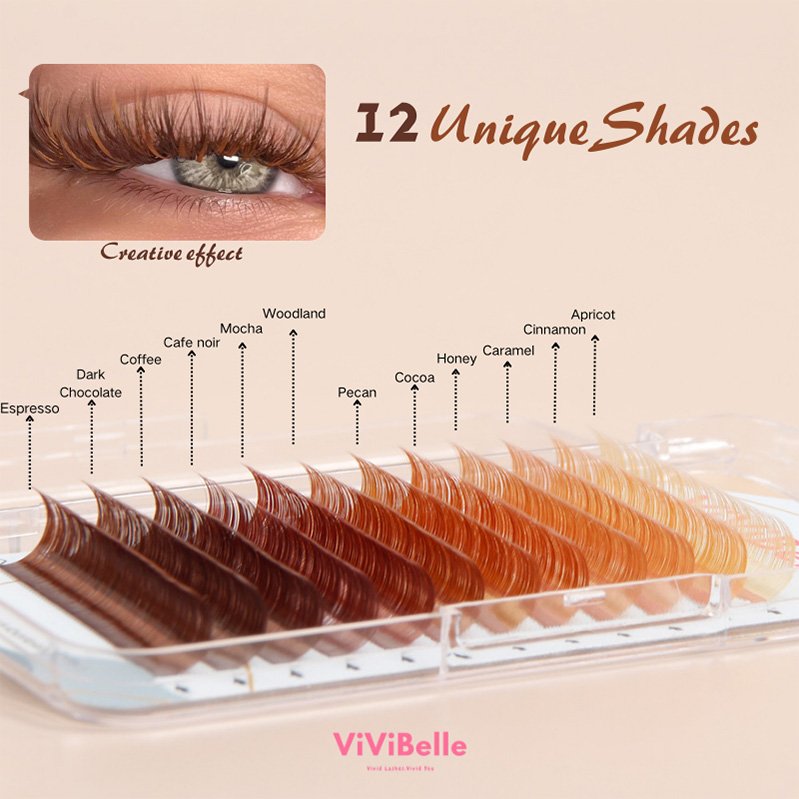 Brown Eyelash 12 Unique Shades